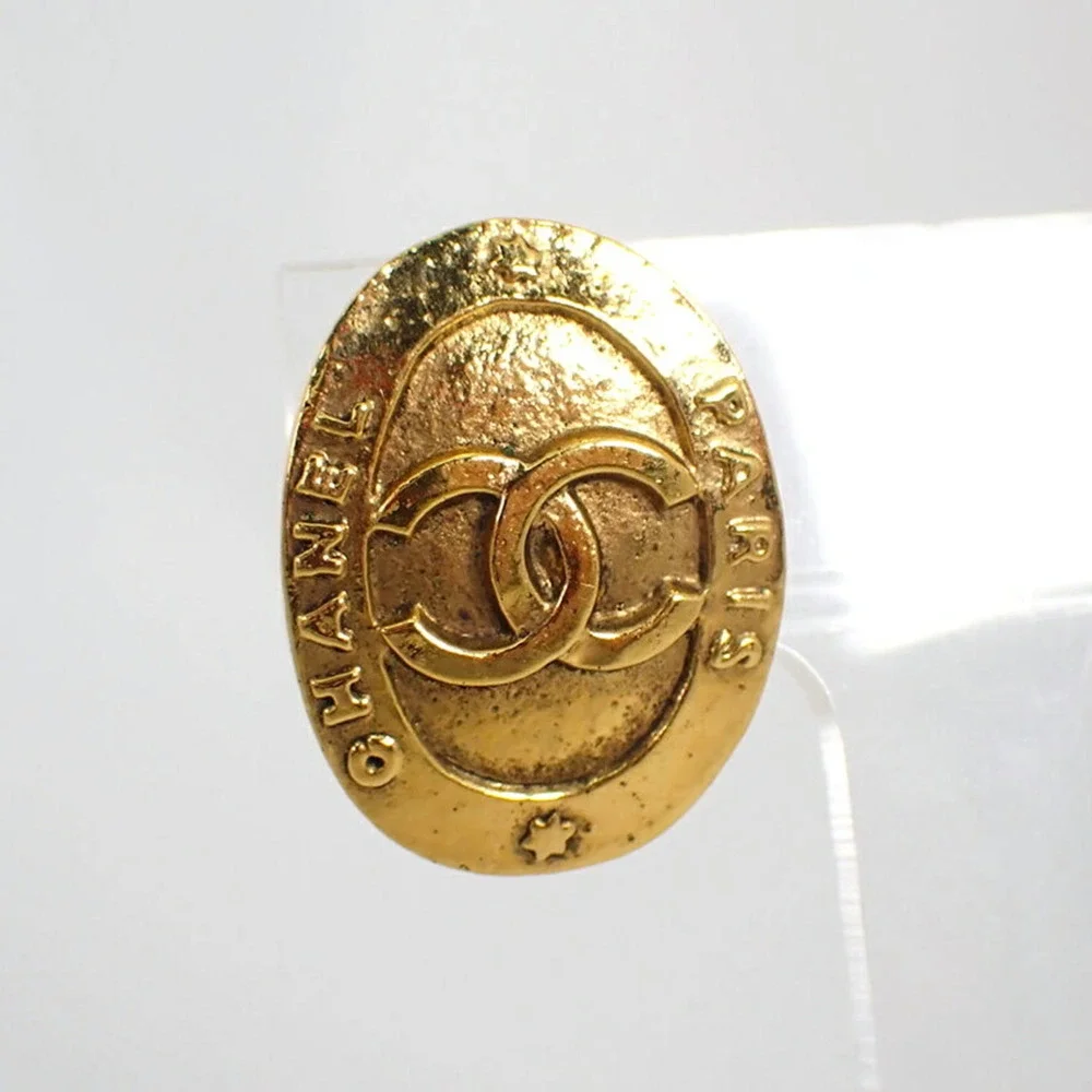 CHANEL Logo Earrings